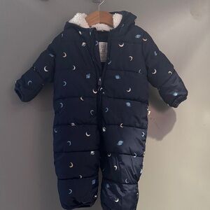 GAP Navy Moon & Planet Puffer One-Piece